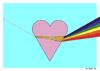 Cartoon: Pink Heart - Love (small) by srba tagged heart love light spectrum pink floyd