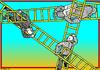 Cartoon: Rising (small) by srba tagged man,angel,devil,ladders