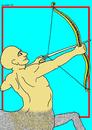 Cartoon: Sagittarius (small) by srba tagged sagittarius astrology zodiac needle