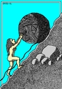 Cartoon: Sisyphina (small) by srba tagged women,8thmarch,sisyphus,hank