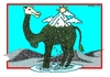 Cartoon: The Snows of Kilimanjaro (small) by srba tagged camel,kilimanjaro,desert,afrika