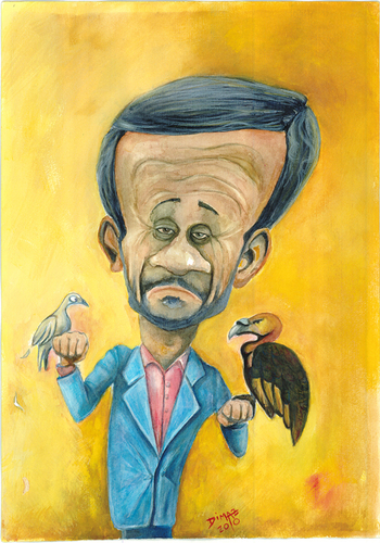 Cartoon: Ahmadinejad (medium) by dimaz_restivo tagged international,political
