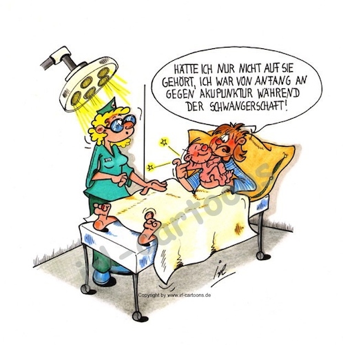 Cartoon: Akupunktur (medium) by irlcartoons tagged akupunktur,geburt,entbindung,wehen,hebamme,schwangerschaft,schwangere,naturheilkunde,nadeln,medizin,praxis,krankenhaus,ärztin,wehenförderung,stacheln,behandlung,china,heilkunde,homöopathie,heilpraktiker,gesundheit,eltern,entspannung,krankheit,wochenbett,therapie,säugling,mutter,kind,geburtsvorbereitung,geburtszeit