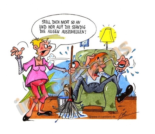 Cartoon: Ausheulen (medium) by irlcartoons tagged heulen,weinen,augen,wortwitz,humor,frühjahrsputz,weihnachtsputz,staub,putzeimer,wischmopp,bodenwischer,drückeberger,faulenzer,putzen,ehe,gleichberechtigung,ehealltag,alltag,beziehung,partner,partnerschaft,haushalt,aufräumen,arbeitsteilung,geschlechterrollen,gleichstellung,nichtstuer,rollen,rollenverteilung,karriere,küchendienst,motivation,pause,teamwork,schwangerschaft,unterstützung,doppelbelastung,chancengleichheit,macho,pascha