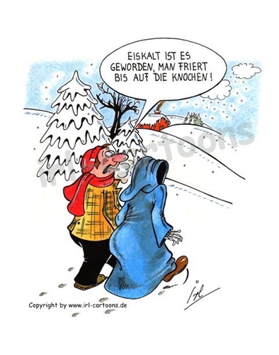 Cartoon: Kältewelle (medium) by irlcartoons tagged schnee,winter,frost,kälte,kältewelle,temperatur,kältestarre,blitzeis,tod,wortwitz,knochen,froststarre,eisig,frieren,tiefdruckgebiet,tiefdruck,lufttemperatur,abkühlung,minusgrad,minus,wintereinbruch,erfrieren,jahrhunderttief,meteorologe,wetter