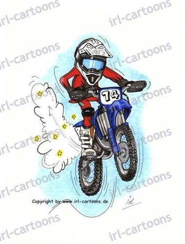 Cartoon: Motocross (medium) by irlcartoons tagged extremsport,schlamm,mx,motorsportclub,geschwindigkeit,helm,rennen,startnummer,gasgas,suzuki,honda,kawasaki,yamaha,adrenalin,geländesport,motorsport,enduro,motocross