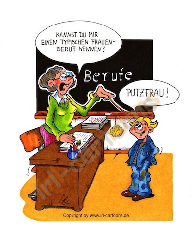 Cartoon: Schulunterricht (medium) by irlcartoons tagged berufsorientierung,reinigungskraft,putzfrau,sachkunde,eignungstest,lehrmaterial,klassenzimmer,studium,kindermund,bildung,jugendlicher,berufswahl,schule,schulunterricht,kinder,lehrer,pädagoge,unterricht,unterrichtsfach,berufe,ausbildung,berufspraktikum,praktikum,berufsvorbereitung,schüler