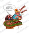 Cartoon: Chips (small) by irlcartoons tagged chips,roulette,casino,glücksspiel,bank,glücksspielverbot,wiesbaden,monaco,geld,bankrott,pleite,gewinn,spielablauf,kugel,salzgebäck,wortspiel,spielregel,appetit,spielsucht,ehe,ehealltag,reich,arm,spielbank,poker,spiel,jackpot,croupier,gewinnchancen