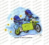 Cartoon: Sidecar (small) by irlcartoons tagged sidecar motocross enduro adrenalin motorsport sport extremsport dreck motorsportclub verein lauf weltmeisterschaftslauf dreirad hobby profi favoriten sieger erster gewinner start ziel