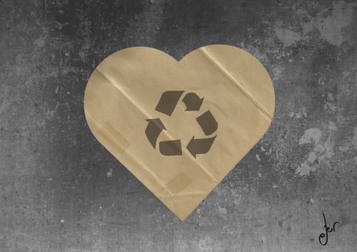 Cartoon: Paperboard heart (medium) by german ferrero tagged carton,paperboard,heart,corazon,recycle,reciclado,reciclar,ger