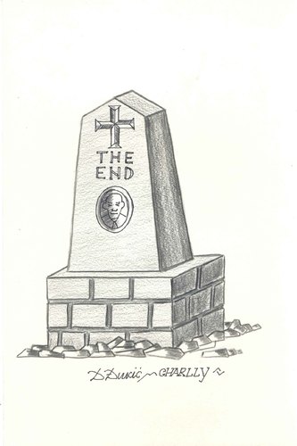 Cartoon: grave (medium) by charlly tagged grave