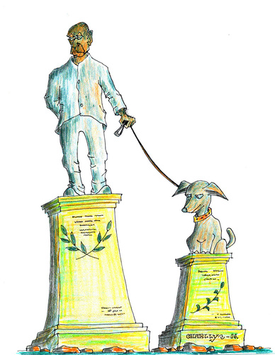 Cartoon: monument (medium) by charlly tagged monument