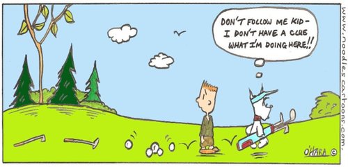 Cartoon: Hamish loves golf!.. (medium) by noodles cartoons tagged hamish,scotty,dog,golf,ramsay,brown,trees