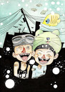 Cartoon: Black and white (small) by MonitoMan tagged tekkon