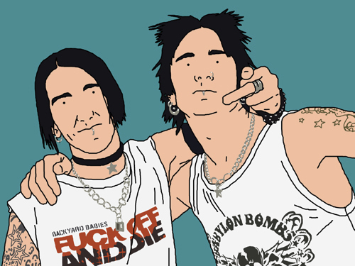 Cartoon: Adam and Johnny (medium) by bernieblac tagged cartoon