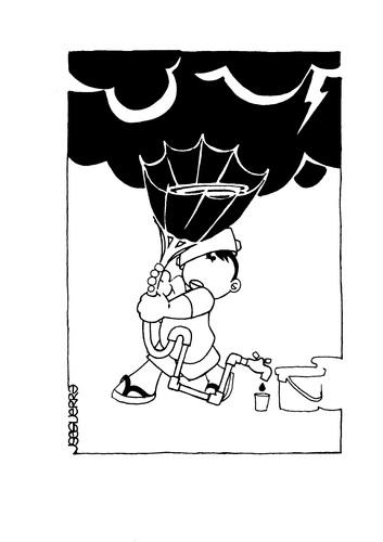 Cartoon: jseg001 - UNbrella (medium) by Seguerra tagged season,rainy