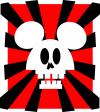 Cartoon: mickey skull (small) by markcrossey tagged mickey mouse skull