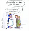 Cartoon: Homestory (small) by vauvau tagged gott,allmächtiger,zuhause,homestory,befragung