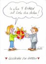 Cartoon: In allen 4 Ecken (small) by vauvau tagged paar,mann,frau,geschenk,redensart