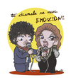 Cartoon: Battisti e Mina (small) by isacomics tagged isacomics,isa,comics,music,mina,battisti