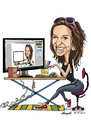 Cartoon: portrait cartoon (small) by ilker yati tagged portraits