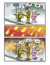 Cartoon: 21. december 2012 (small) by thopman tagged judgement,day,december,21,2012,end,doomsday,mayan,calender,wifi,smartphone