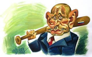 Cartoon: Putin (medium) by Vizcarra tagged vladimir,putin,russia,