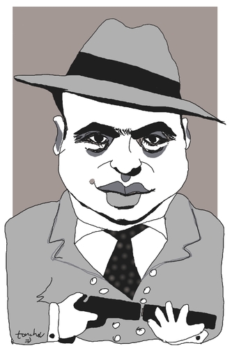 Cartoon: Al Capone (medium) by Bravemaina tagged capone