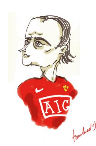 Cartoon: Berba! (medium) by Bravemaina tagged berbo,berbatov,bulgaria,football,soccer,manchester,united