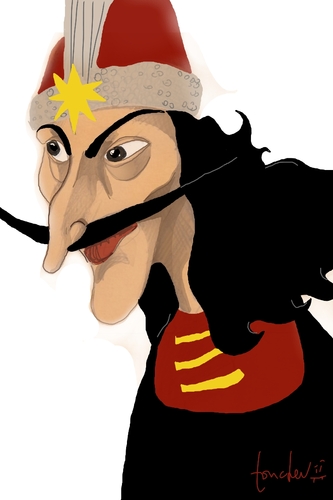Cartoon: Vlad (medium) by Bravemaina tagged vlad,tepes,dracula,wallachia,romania