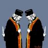 Cartoon: Bulgarian Church Divide (small) by Bravemaina tagged bulgaria,church,division