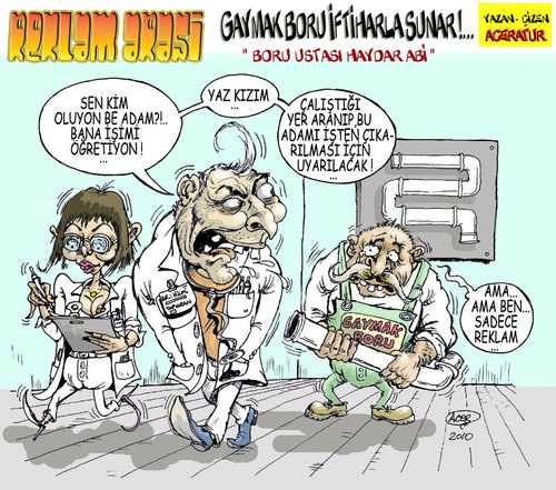 Cartoon: boru ustasi (medium) by aceratur tagged boru,ustasi