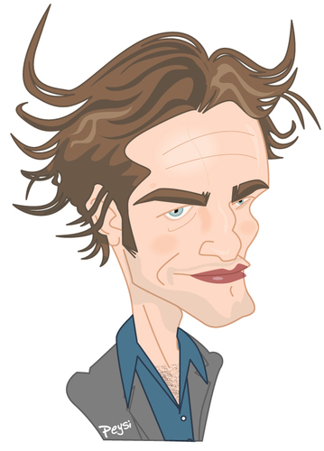 Cartoon: Robert Patitosoy (medium) by ELPEYSI tagged robert,pattinson,vampiro,chupasangre,eclipse