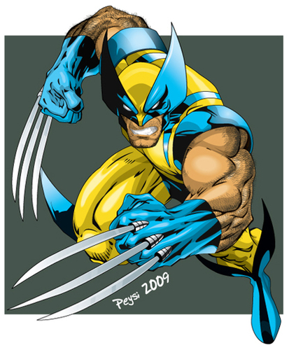 Cartoon: wolverine (medium) by ELPEYSI tagged wollverine,guepardo,lobezno,bestia,logan,xmen