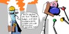 Cartoon: Verwirrung im Kernkraftwerk (small) by Radikanu tagged atom,kraftwerk,jobs,arbeit,technik,humor,lustig,kernkraftwerk,albern,lachen,witzig,doof,blöd