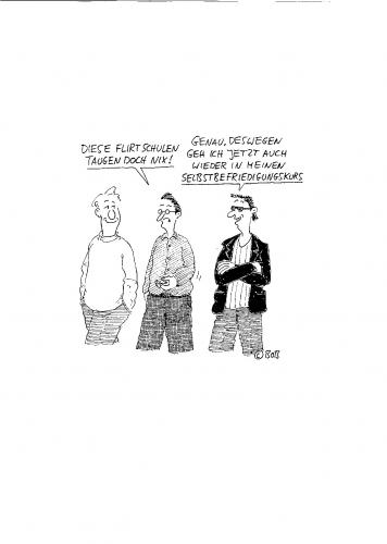 Cartoon: flirtschulen (medium) by Christian BOB Born tagged flirten,selbstbefriedigung,,männer,mann,geschlechter,geschlecht,beziehung,partnerschaft,flirt,flirten,partnersuche,selbstbefriedigung,paarung,balzverhalten,verhalten,befriedigung,sexualität,sex,schule,nachhilfe