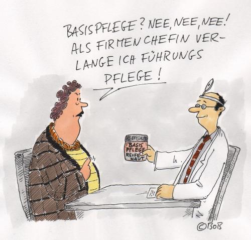 Cartoon: Führungspflege... (medium) by Christian BOB Born tagged arzt,patient,zwei,klassen,arzt,patient,klassen,doktor,praxis,gesundheit,rezept,basis,basispflege,firma,chef,chefin,firmenchef,boss,geschäftsführer,unternehmen,geschäft,wirtschaft,job,arbeit,karriere,führungskraft,führung,pflege,haut,hautpflege,körperpflege