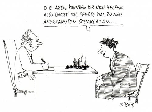 Cartoon: Scharlatan (medium) by Christian BOB Born tagged arzt,krank,patient,gesund,scharlatan,strohhalm,hilfe,ohje,cartoon,cartoons,scharlatan,arzt,ärzte,krank,krankheit,patient,patienten,gesund,gesundheit,strohhalm,hilfe,ohje,praxis