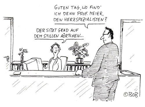 Cartoon: Stilles Aörtchen (medium) by Christian BOB Born tagged herz,arzt,spezialist,aorta,stilles,örtchen,klo