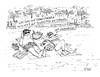 Cartoon: Gestrandet (small) by Christian BOB Born tagged urlaub,strand,meer,insel,abhängen,langeweile,gran,canaria,teneriffa