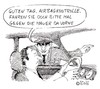 Cartoon: Guten Tag (small) by Christian BOB Born tagged auto,airbag,kontrolle,fahrer,polizei,mauer