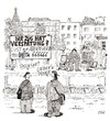 Cartoon: LUST (small) by Christian BOB Born tagged bahnhof,zug,verspätung,gleis,bahnsteig,warten,döner,sex