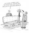 Cartoon: ohne Titel (small) by Christian BOB Born tagged bestattung,tod,medien,rumliegen,ewig,zeit