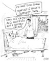 Cartoon: Papa... (small) by Christian BOB Born tagged pflege,angehörige,vater,sohn,urlaub