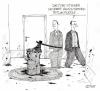 Cartoon: Ritualplätze... (small) by Christian BOB Born tagged arbeit,hackordnung,