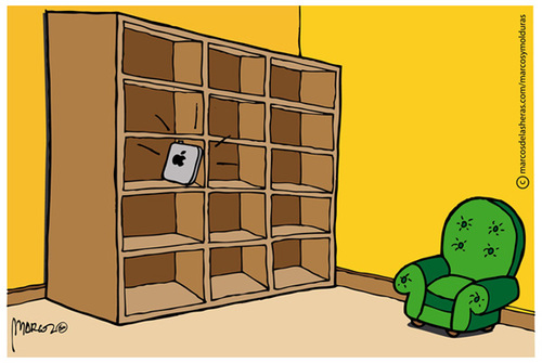 Cartoon: iPad (medium) by marcosymolduras tagged ipad