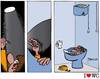 Cartoon: Caving (small) by marcosymolduras tagged caving,bowl,wc