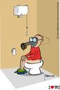 Cartoon: Gases (small) by marcosymolduras tagged gas mask wc