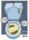 Cartoon: Talks shit II (small) by marcosymolduras tagged bowl,sesame,shit,talks,wc