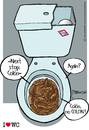 Cartoon: Talks shit VI (small) by marcosymolduras tagged bowl,wc,talks,colon,underground,shit